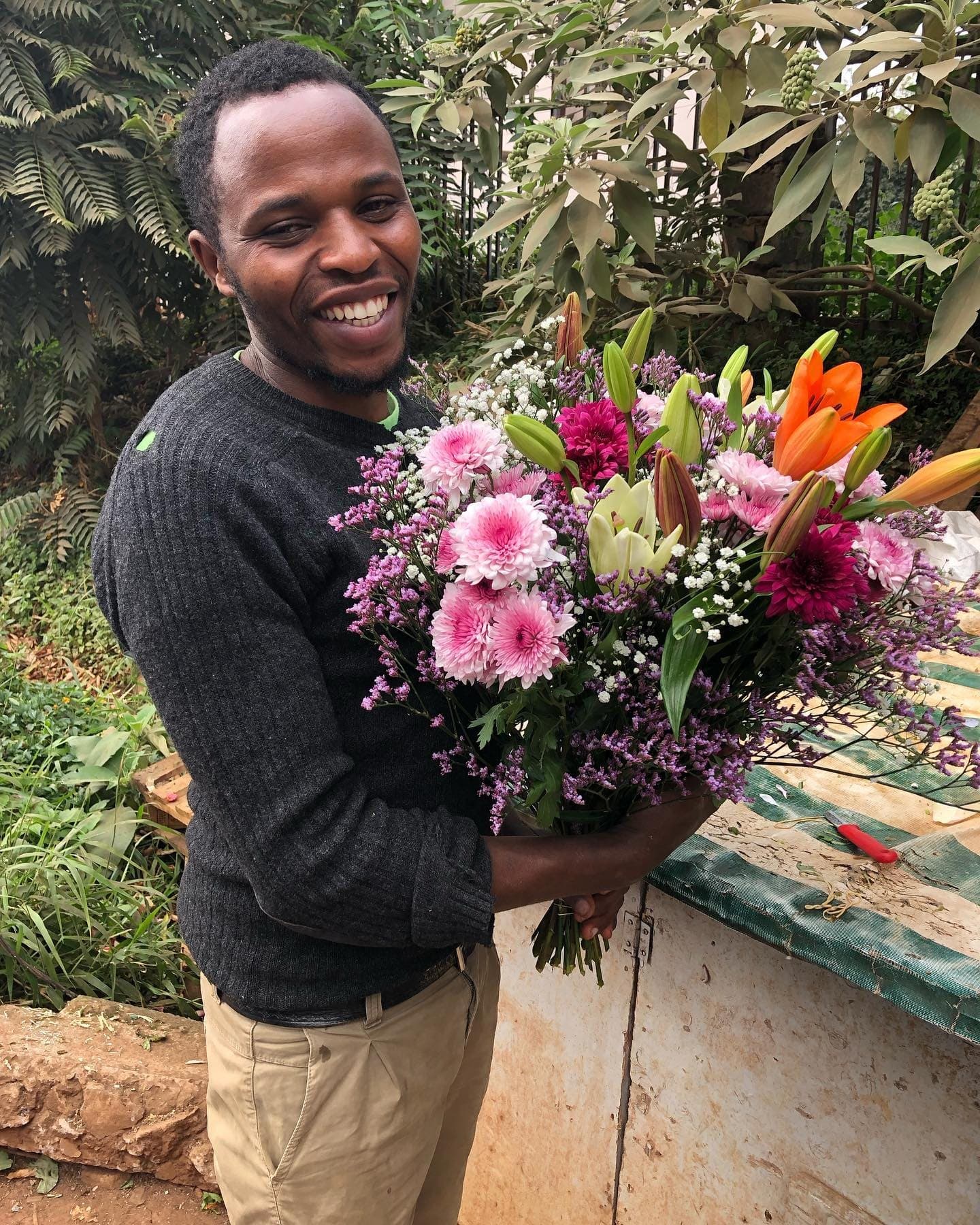 The flower man in Nairobi